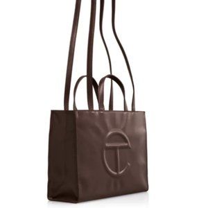 Brand New Medium Chocolate Telfar Shopping Bag with dust bag and tags